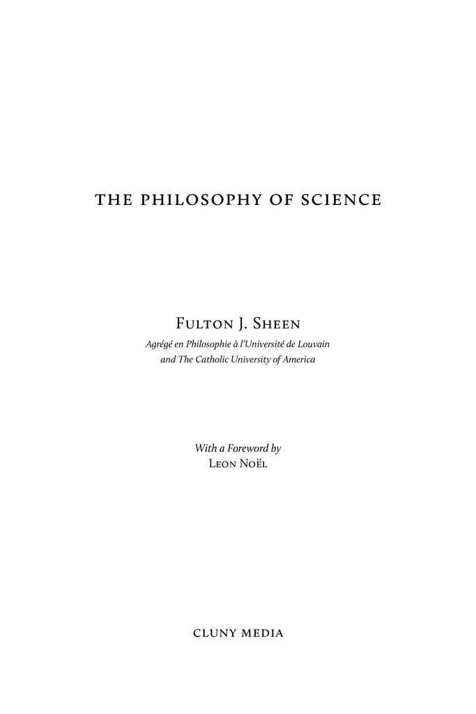 The Philosophy of Science - ClunyMedia