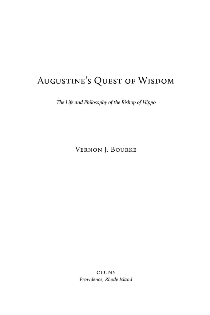 Augustine's Quest of Wisdom